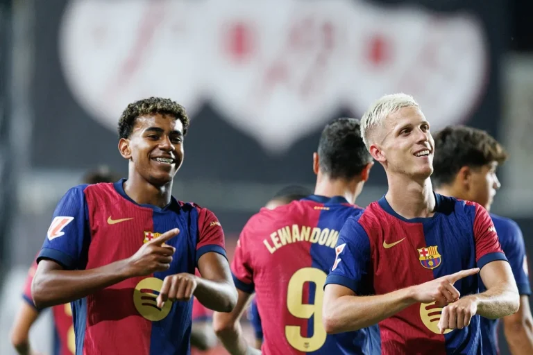 FC Barcelona Lamine Yamal i Dani Olmo